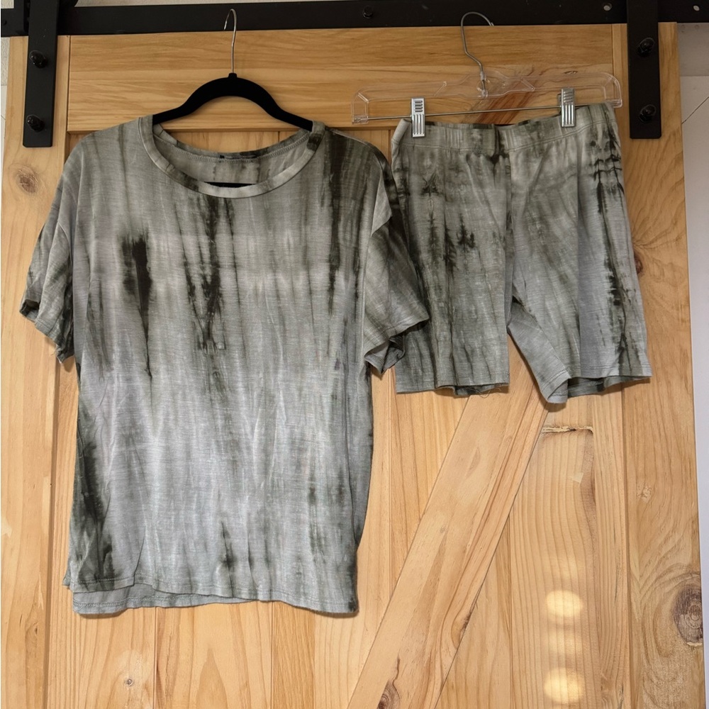 Tie-Dye T-Shirt and Shorts Set